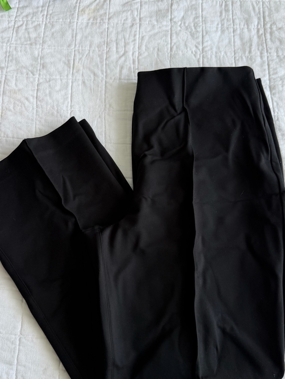 SPANX Black High-Waist Ponte Leggings